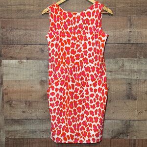 Jude Connally Mary Pat Dress Pink Animal Print size Small